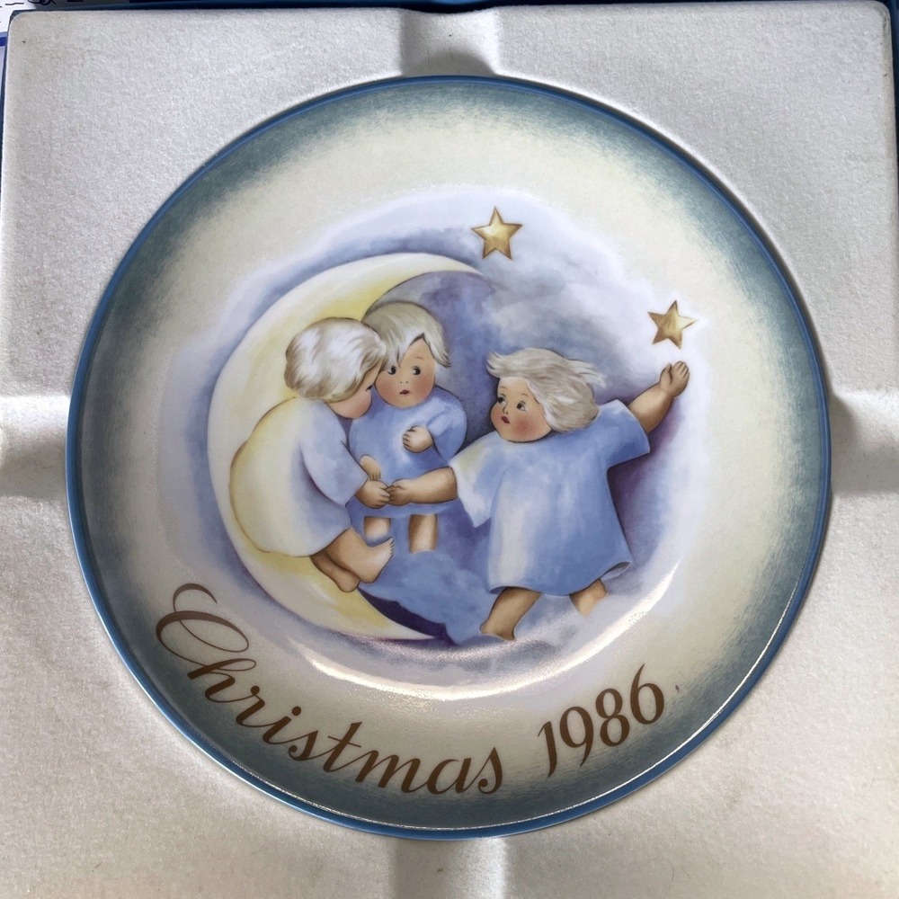 Schmid Berta Hummel Christmas 1986 Tell The Heavens Collector Plate West Germany